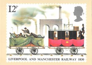 B99478 liverpool and manchester railway 1830 oldtimer railway train uk