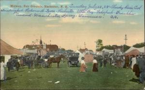 Rochester NH Midway Fair Grounds c1910 Postcard