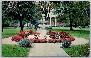 Nashville Tennessee 1963 Postcard The Fountain The Belmont College Campus