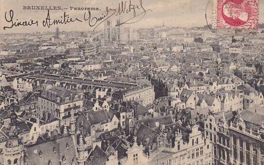 Belgium Brussels Panorama 1912