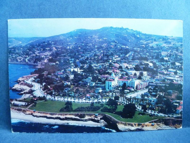 Postcard CA La Jolla Airivew of City