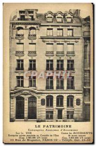 Old Postcard The Heritage Insurance 32 Rue de Mogador Paris 9th