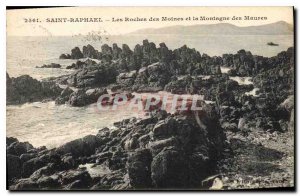 Postcard Old Saint Raphael Les Roches Des Moines and the Montagne des Maures