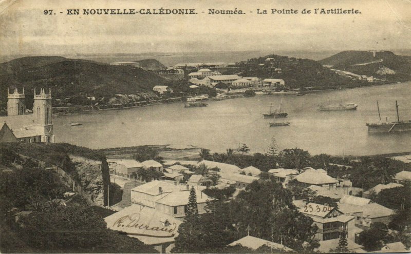 PC CPA NEW CALEDONIA, PACIFIC, NOUMÉA, POINTE L'ARTILLERIE, Postcard (b19405)