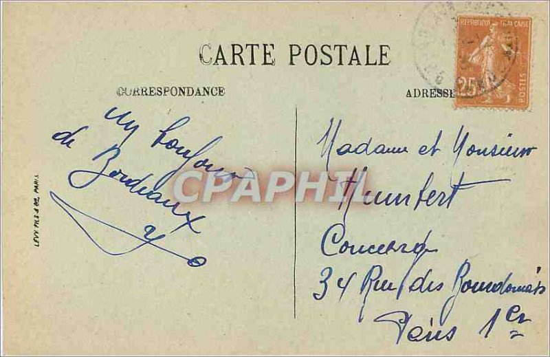 Postcard Old Bordeaux Gambetta Square