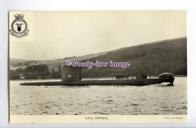na5837 - Royal Navy Submarine - HMS Orpheus S11 - postcard