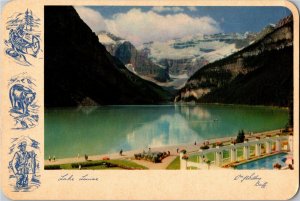 Lake Louise, Banff c1950s Vintage Postcard T12