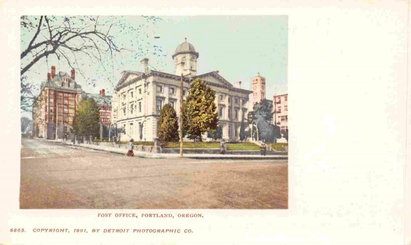 Post Office Portland Oregon 1901c postcard