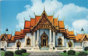 Thailand Wat Benjamabobitr Bangkok Vintage Postcard 09.10