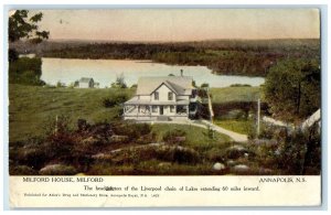 1933 The Lake Sandy Cove Digby County Nova Scotia Canada Vintage Postcard