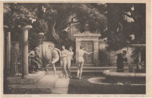 Poynter A Visit To Aesculapius Medieval Nude Painting Postcard