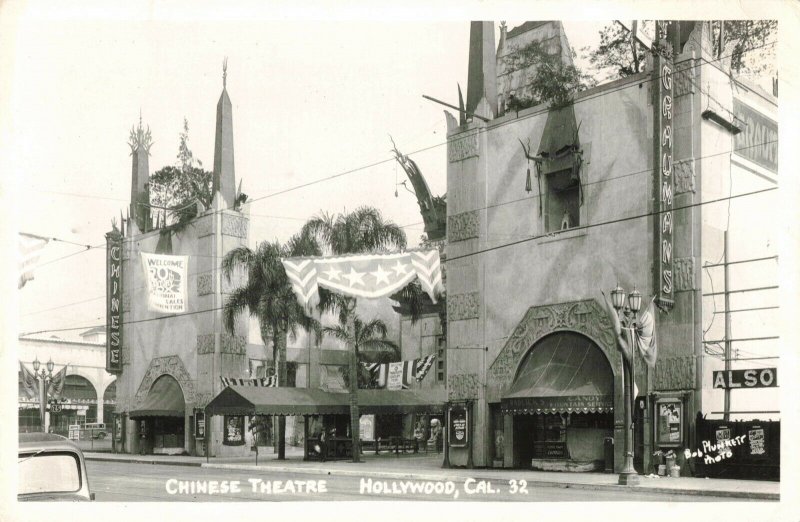 C.1949 Graumans Chinese Theatre Hollywood, Ca. Marx Bros. Bob Plunkett RPPC