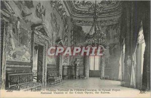 Old Postcard Paris National Theater of Opera Comique The Grand Foyer