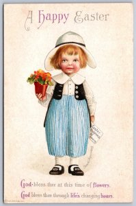 K26/ Easter Postcard Holiday Artist Signed c1910 Ellen Clapsaddle 162
