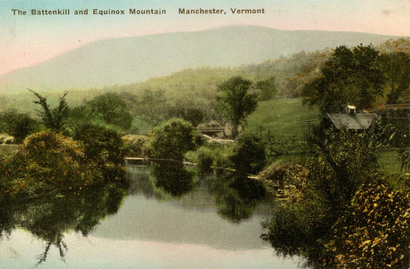 VT - Manchester. Mt Equinox and the Battenkill River