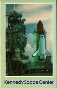Space Shuttle Atlantis on Launch Pad 39A Postcard 1980s