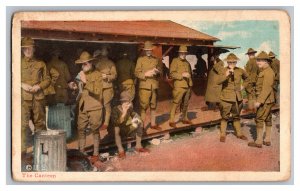 WWI World War One The Canteen Illustrated Postal Card Nov. Co. N. Y. No. 1360-14 