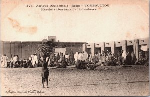 Sudan Tombouctou Timbuktu Marche et Bureaux Natives Postcard C040