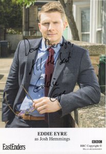 Eddie Eyre as Josh Hemmings Eastenders Rare Hand Signed Cast Card
