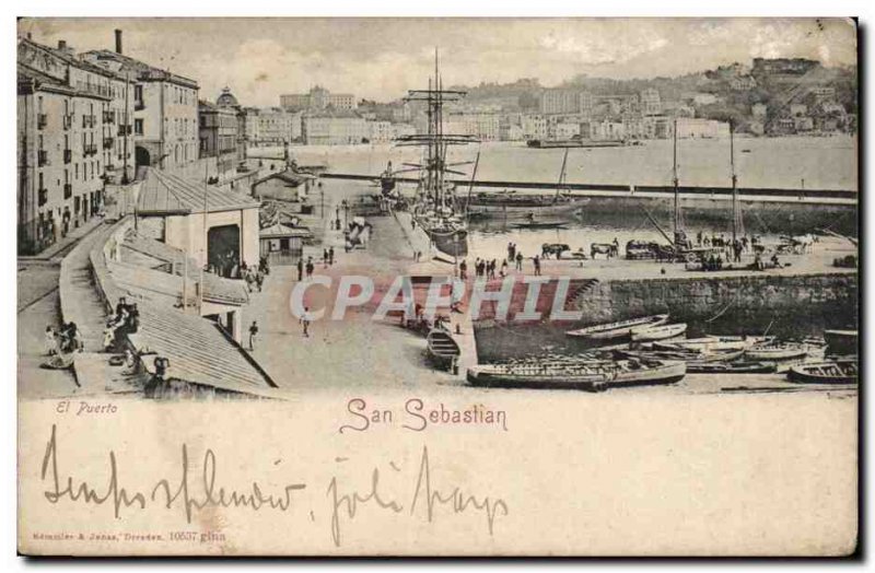 Postcard Modern Spain Espana Spain San Sebastian El puerto