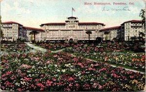 VINTAGE POSTCARD HOTEL HUNTINGTON AND GARDENS PASADENA CALIFORNIA FRESH