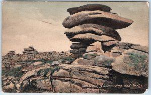 c1900s Liskeard Cheesewring Rock Formation Natural Stone Stack Tor Landmark A25