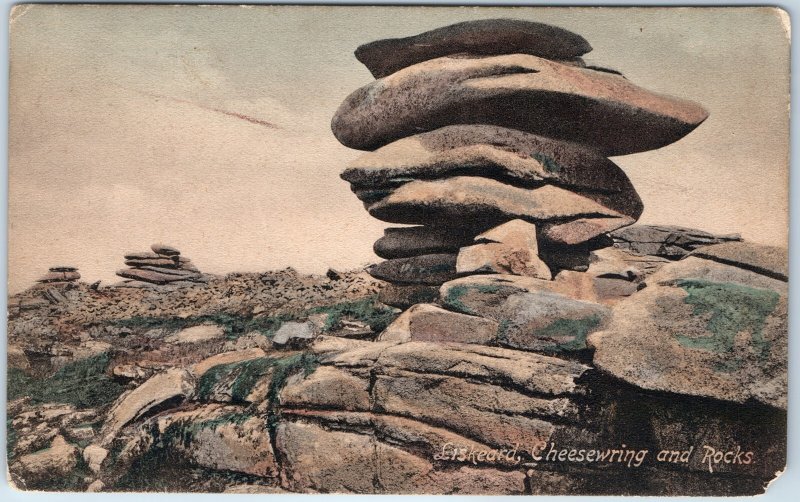 c1900s Liskeard Cheesewring Rock Formation Natural Stone Stack Tor Landmark A25