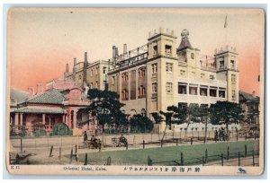 c1910 Park Scene Near Oriental Hotel Kobe Japan Antique Unposted Postcard