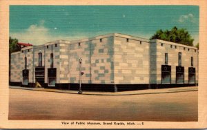 Michigan Grand Rapids View Of Public Museum Dexter Press 1944 Dexter Press