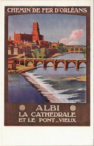 CPA ALBI La Cathedrale et le Pont-Vieux (1087375)
