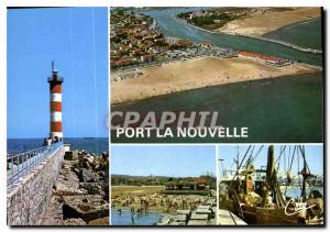 Postcard Modern New Port la Jetee general view Beach the fishing port