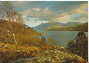 Wales Postcard - Snowdon and Llyn Padarn - Gwynedd - Caernarvonshire  Ref TZ8477