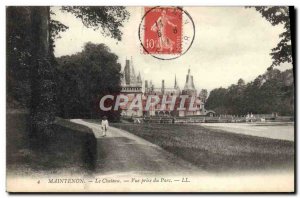 Old Postcard Maintenon Le Chateau View Jack Park