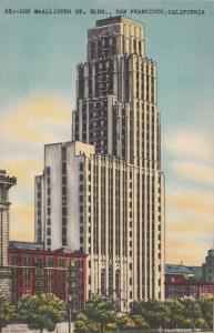 LP12         San Francisco, California,  postcard, 