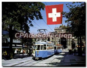 Modern Postcard Zurich Bahnhofstrasse Und Hauptbahnhof