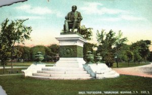 Bridgeport Connecticut, P.T. Barnum Monument, Seaside Park, Vintage Postcard