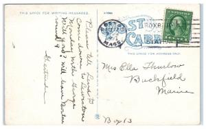 1923 Jamaica Plain, MA, St. Thomas Church Postcard