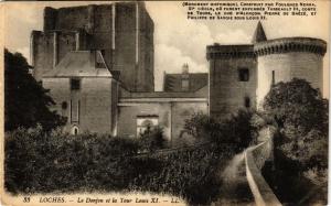 CPA LOCHES - Le Donjon et la Tour Louis XI (299121)