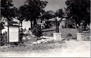 Real Photo Postcard The Castle at Inspiration Point in Eureka Springs, Arkansas