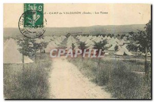 Old Postcard Camp Valdahon Doubs Tents