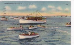 New Jersey Atlantic City Motor Boating On Sunny Seas 1940