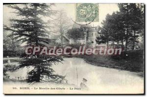 Old Postcard Rueil The mill Gibets Park