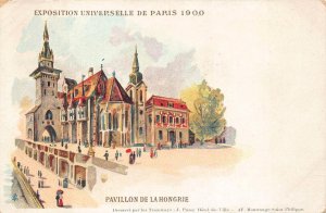 PARIS FRANCE UNIVERSALLE EXPOSITION HUNGARY PALACE POSTCARD (1900)