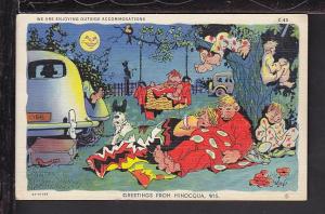 Greetings From Minocqua,WI,Comic Postcard 