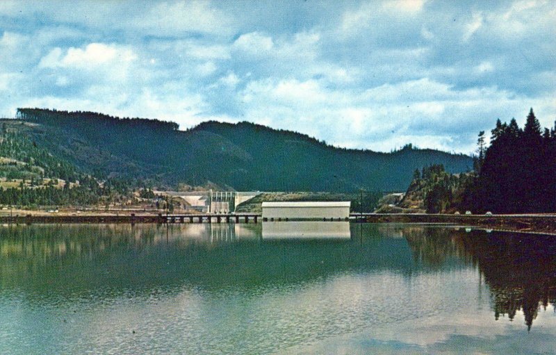 VINTAGE POSTCARD COVERED BRIDGE AT DEXTER LAKE WASHINGTON