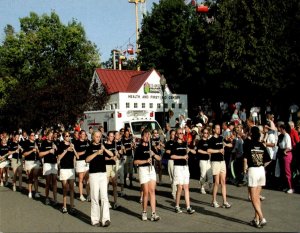 Iowa Des Moines Atlantic Trojan Marching Band Performing At 2004 Iowa State Fair