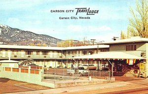 Carson City NV Carson City Travelodge Old Cars Television Postcard