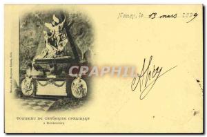 Old Postcard Nancy Tomb of Catherine Opali?ska has Bonsecours (1899 card)