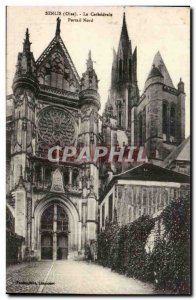 Senlis Old Postcard The Cathedral North Portal
