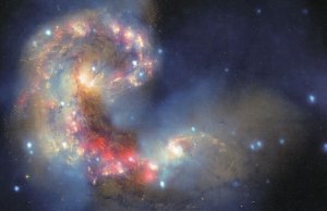 Antennae Galaxy Galaxies Andromeda Milky Way Collision Postcard